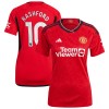 Maillot de Supporter Manchester United Rashford 10 Domicile 2023-24 Pour Femme